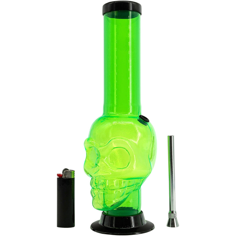 JM Enterprises 12-15" Acrylic Skull Chamber Bong - Multiple Colors JM Enterprises