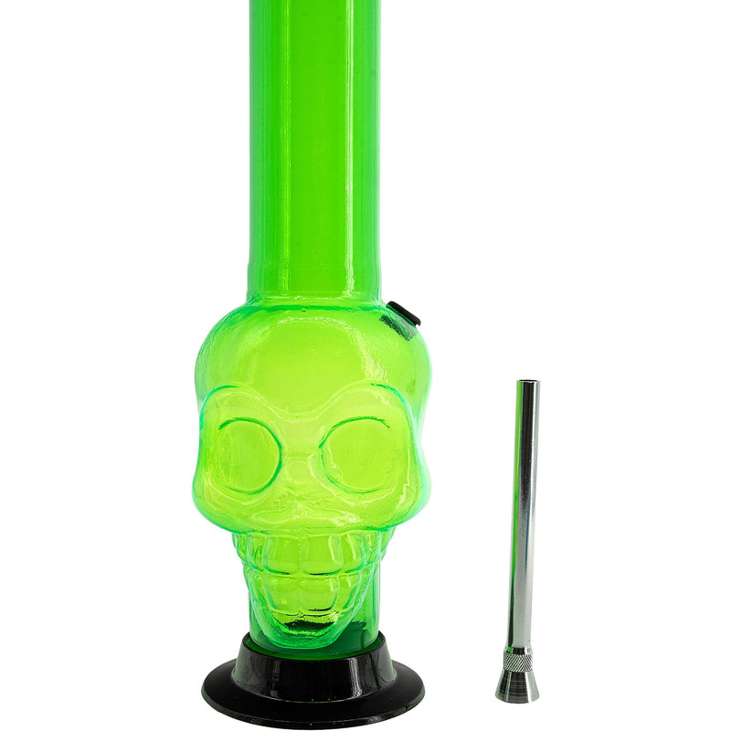 JM Enterprises 12-15" Acrylic Skull Chamber Bong - Multiple Colors JM Enterprises