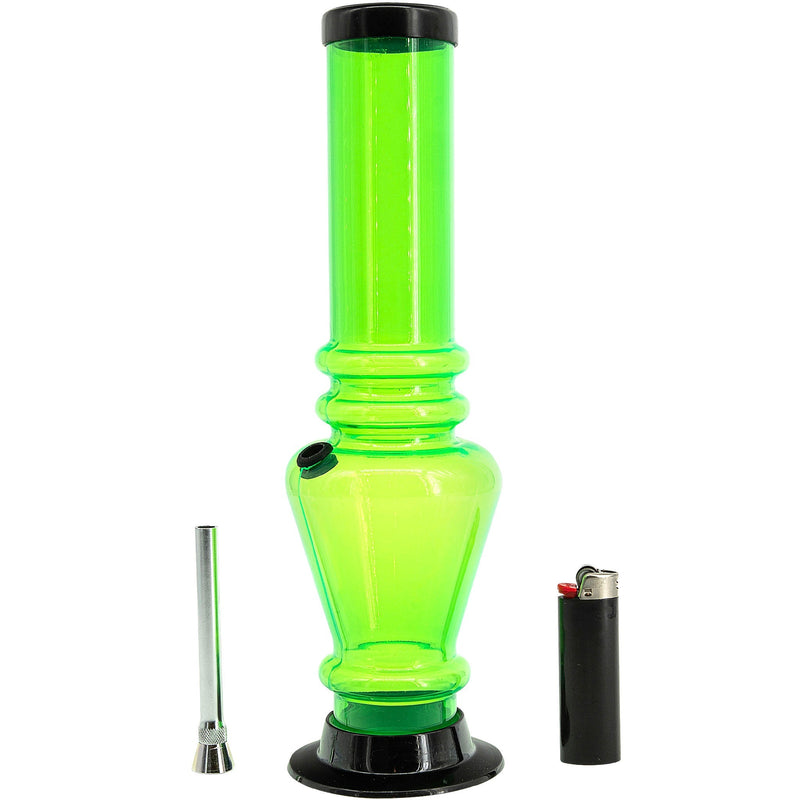 JM Enterprises 12" Acrylic Vase Base Bong - Multiple Colors JM Enterprises