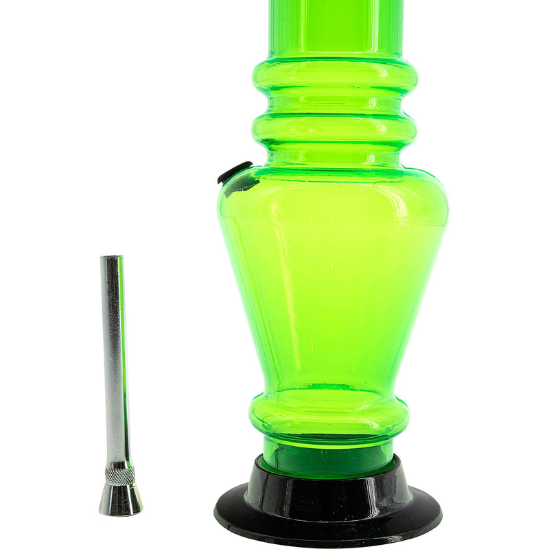 JM Enterprises 12" Acrylic Vase Base Bong - Multiple Colors JM Enterprises