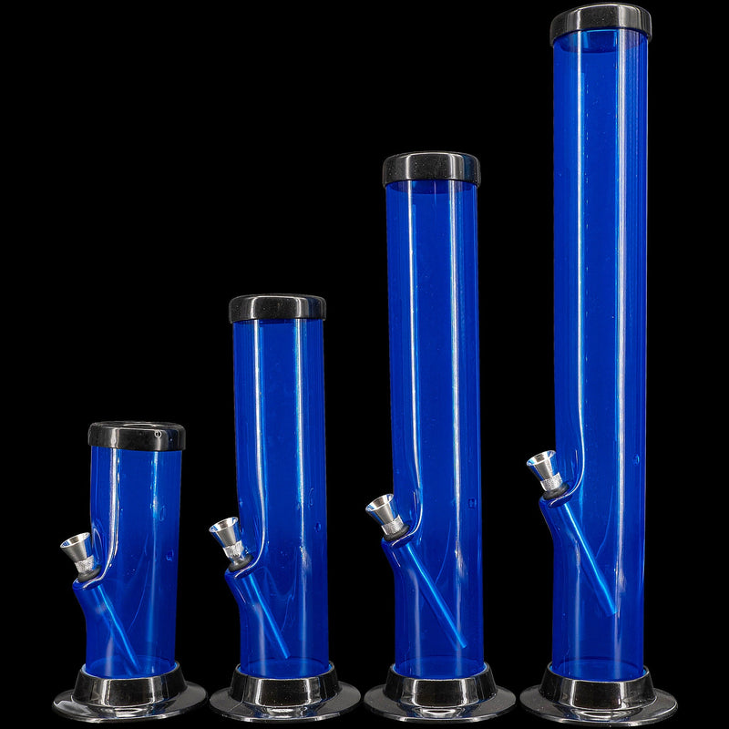 JM Enterprises 6-9-12-15" Acrylic Straight Tube Basic Bong - Multiple Colors JM Enterprises