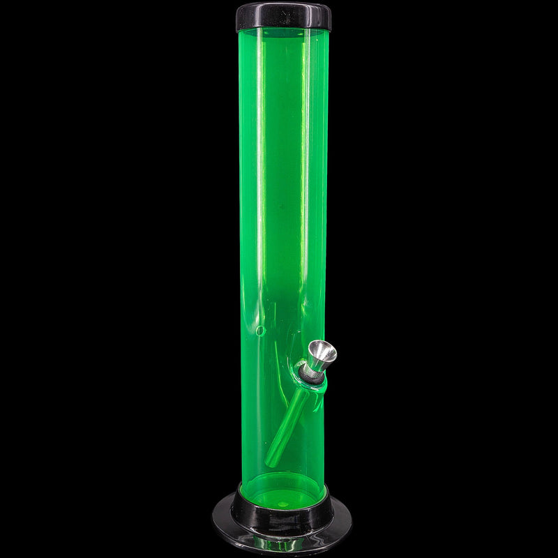 JM Enterprises 6-9-12-15" Acrylic Straight Tube Basic Bong - Multiple Colors JM Enterprises