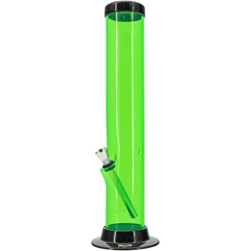 JM Enterprises 6-9-12-15" Acrylic Straight Tube Basic Bong - Multiple Colors JM Enterprises