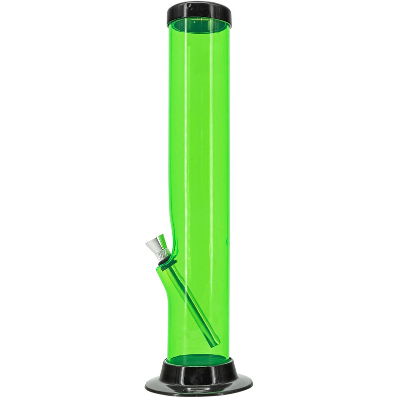 JM Enterprises 6-9-12-15" Acrylic Straight Tube Basic Bong - Multiple Colors JM Enterprises