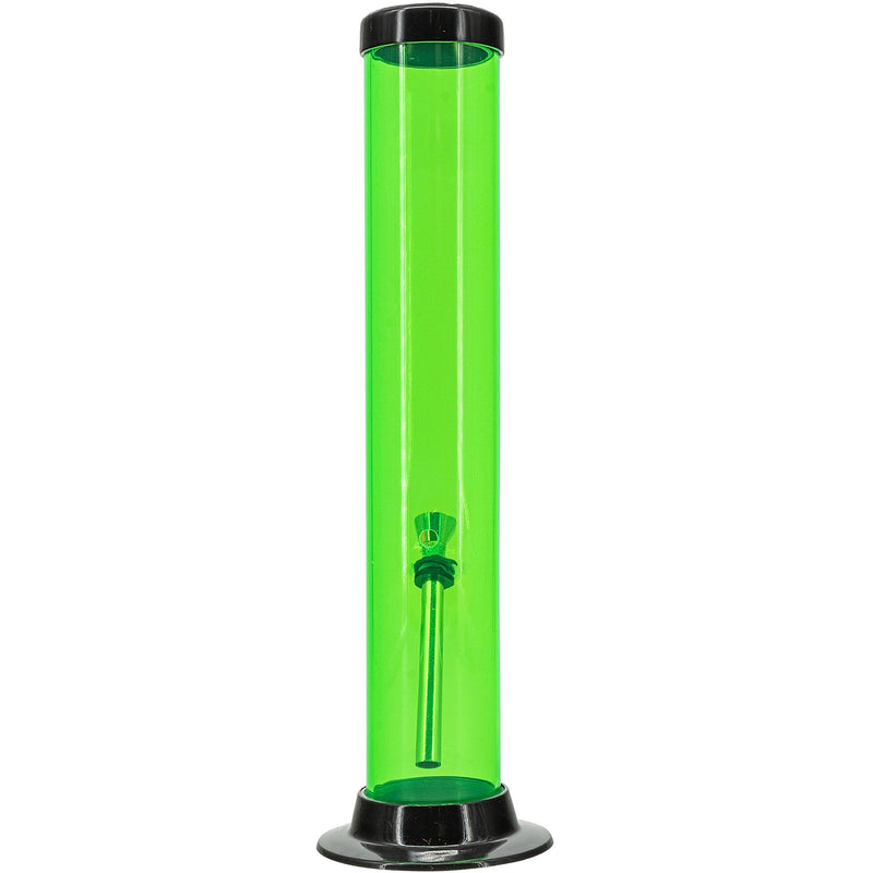 JM Enterprises 6-9-12-15" Acrylic Straight Tube Basic Bong - Multiple Colors JM Enterprises