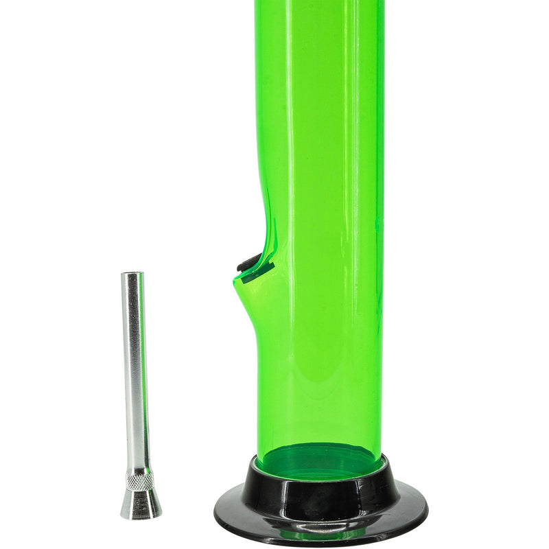 JM Enterprises 6-9-12-15" Acrylic Straight Tube Basic Bong - Multiple Colors JM Enterprises