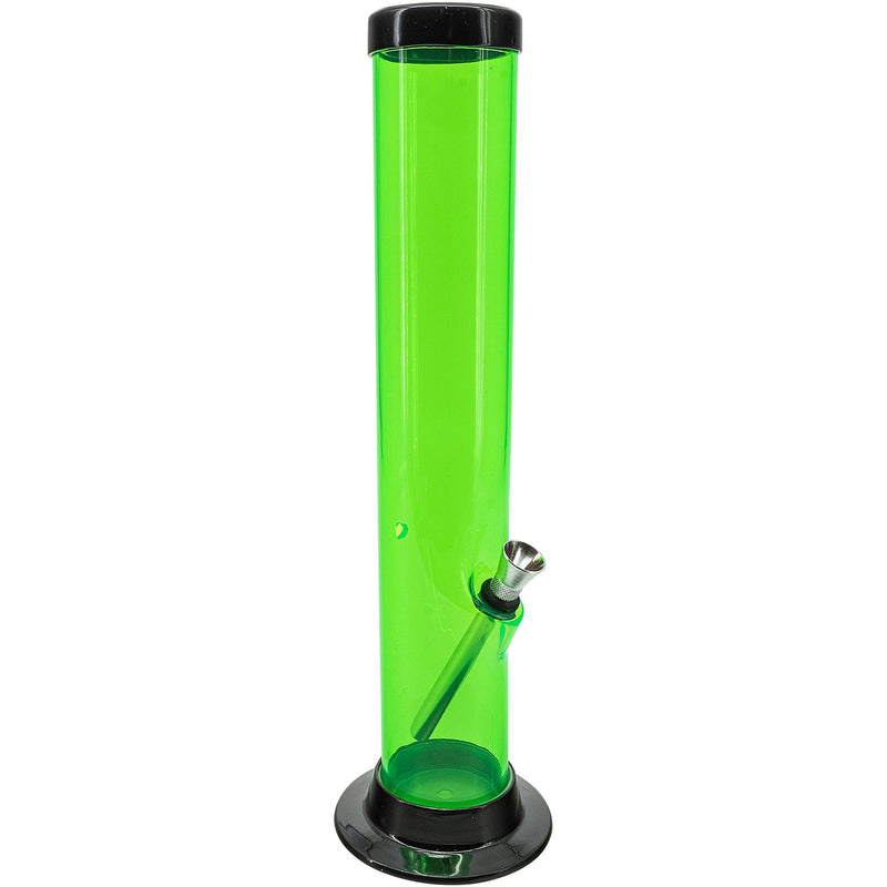 JM Enterprises 6-9-12-15" Acrylic Straight Tube Basic Bong - Multiple Colors JM Enterprises