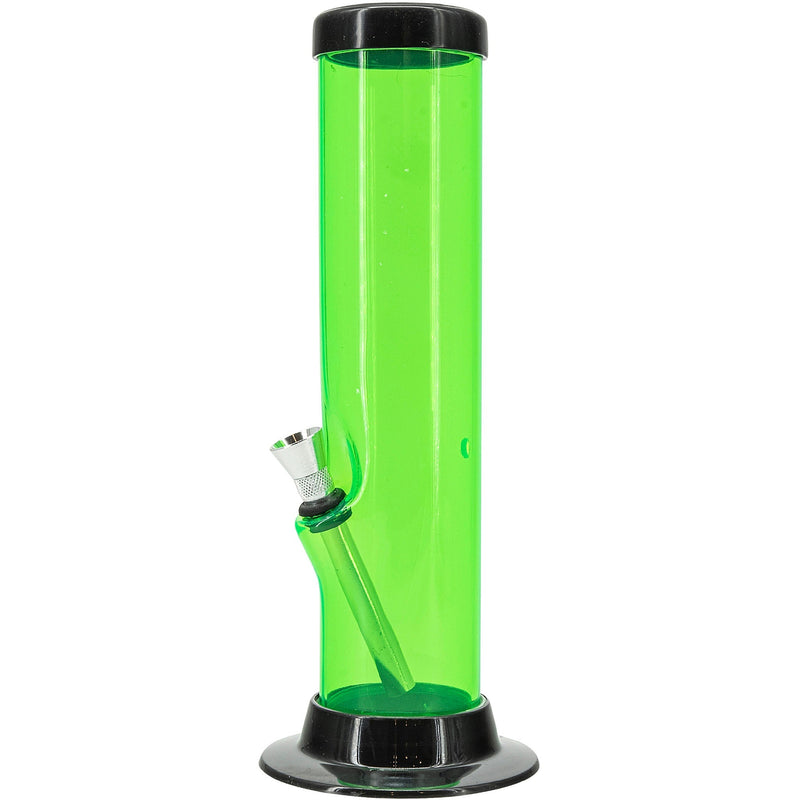 JM Enterprises 6-9-12-15" Acrylic Straight Tube Basic Bong - Multiple Colors JM Enterprises