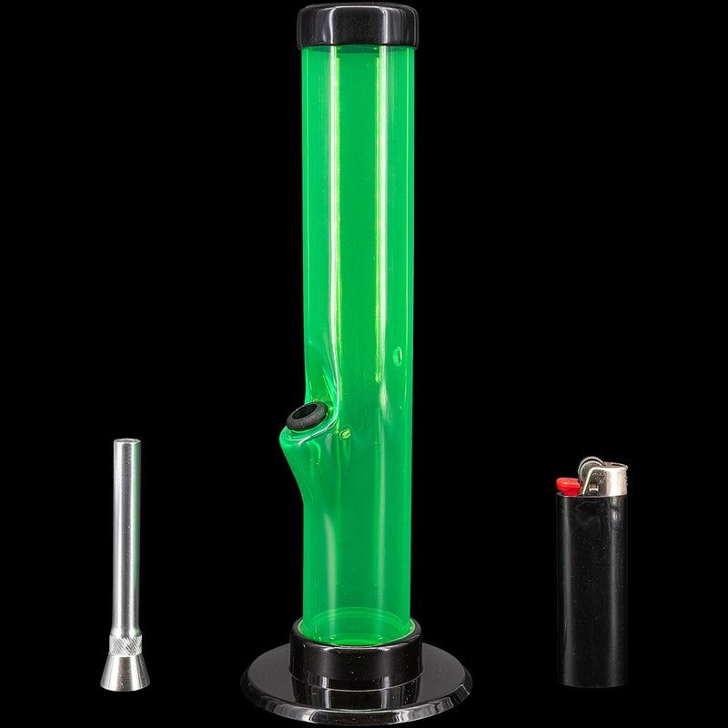 JM Enterprises 6-9-12" Acrylic Straight Tube Bong - Multiple Colors JM Enterprises