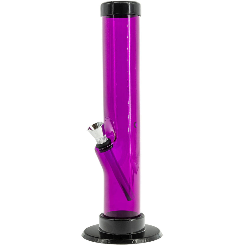 JM Enterprises 6-9-12" Acrylic Straight Tube Bong - Multiple Colors JM Enterprises