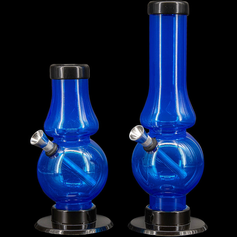 JM Enterprises 6-9" Acrylic Straight Tube Bubble Flare Bong - Multiple Colors JM Enterprises