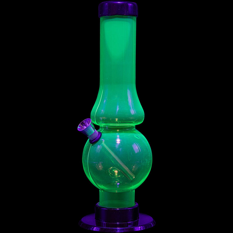 JM Enterprises 6-9" Acrylic Straight Tube Bubble Flare Bong - Multiple Colors JM Enterprises