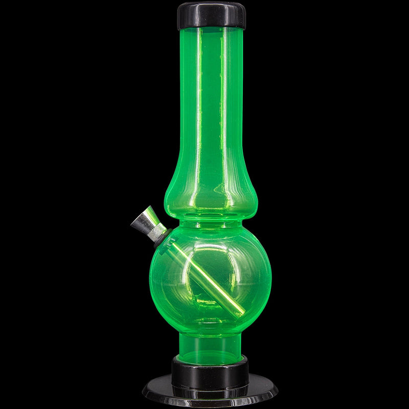 JM Enterprises 6-9" Acrylic Straight Tube Bubble Flare Bong - Multiple Colors JM Enterprises