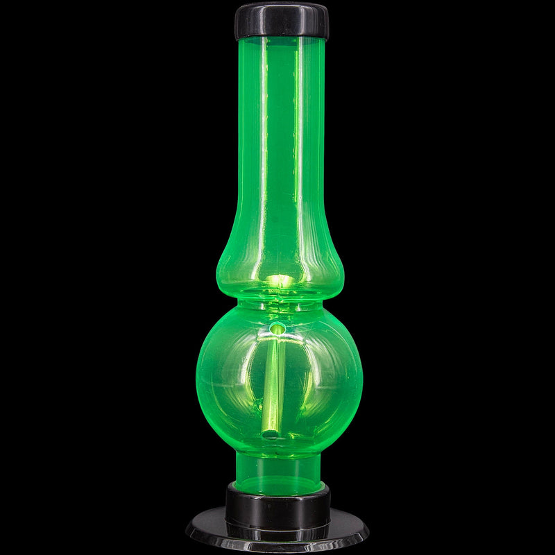 JM Enterprises 6-9" Acrylic Straight Tube Bubble Flare Bong - Multiple Colors JM Enterprises