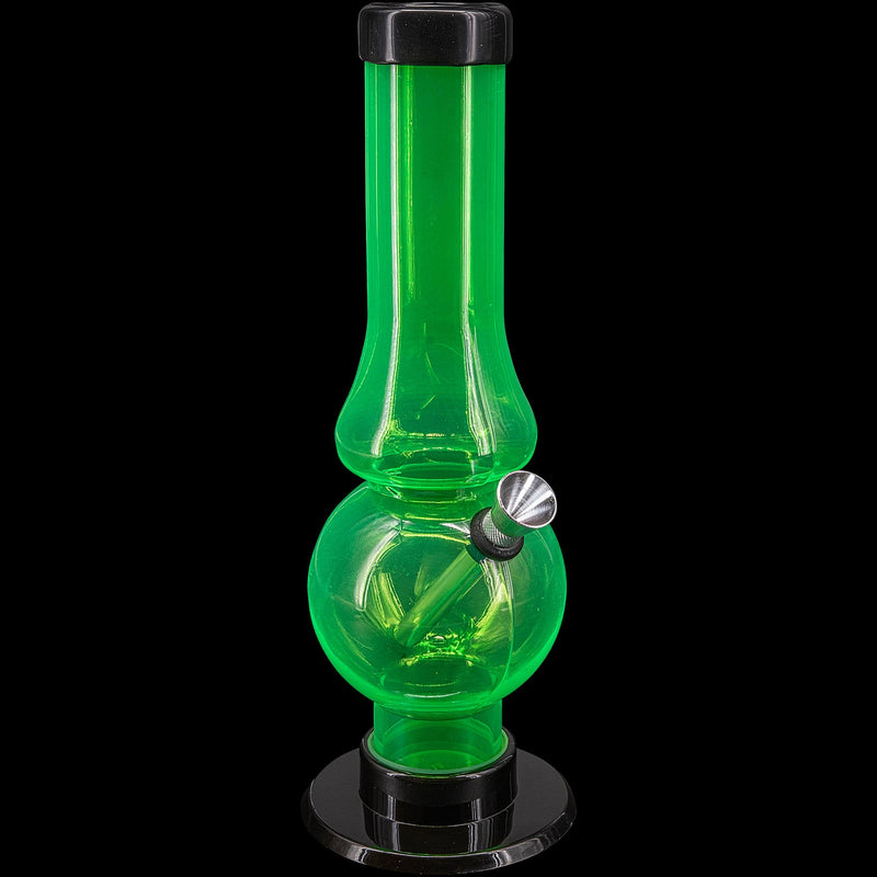 JM Enterprises 6-9" Acrylic Straight Tube Bubble Flare Bong - Multiple Colors JM Enterprises