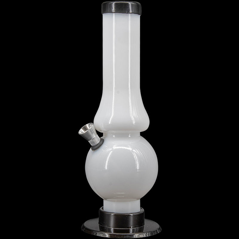 JM Enterprises 6-9" Acrylic Straight Tube Bubble Flare Bong - Multiple Colors JM Enterprises