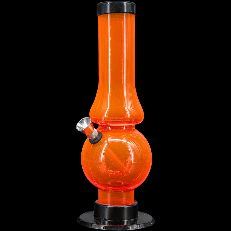 JM Enterprises 6-9" Acrylic Straight Tube Bubble Flare Bong - Multiple Colors JM Enterprises