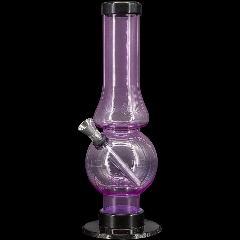 JM Enterprises 6-9" Acrylic Straight Tube Bubble Flare Bong - Multiple Colors JM Enterprises