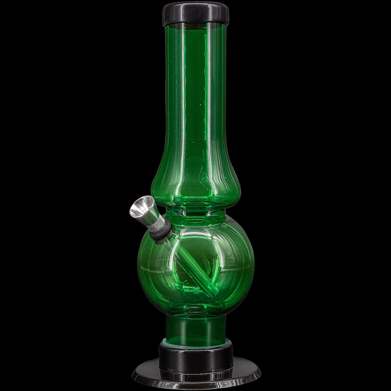 JM Enterprises 6-9" Acrylic Straight Tube Bubble Flare Bong - Multiple Colors JM Enterprises