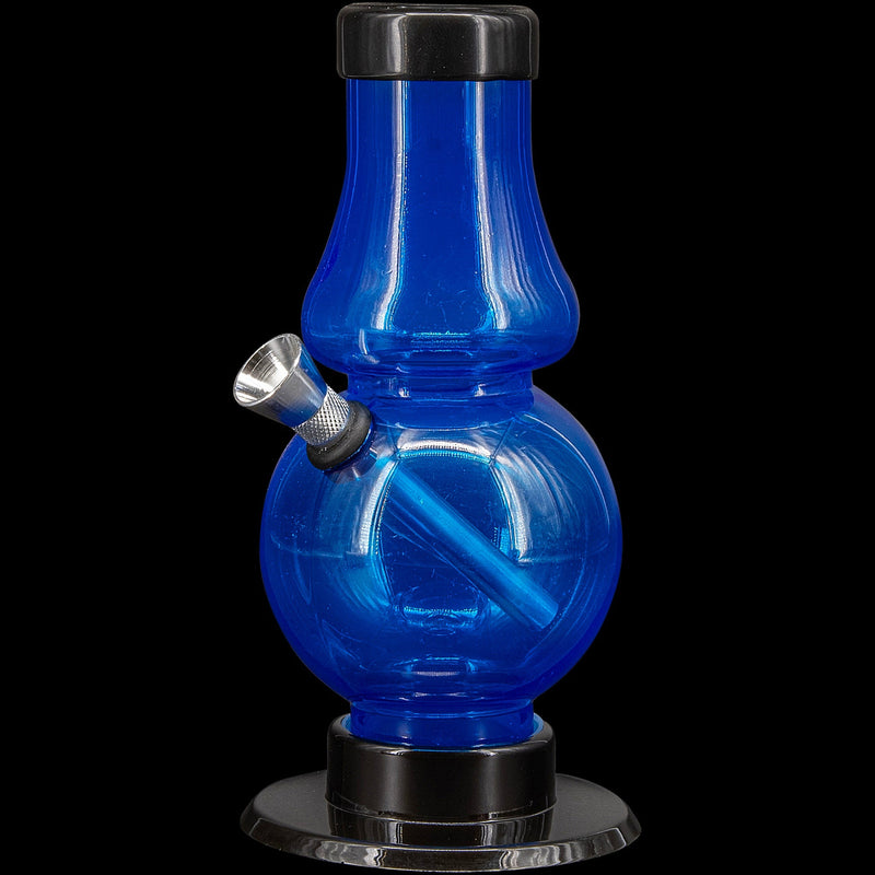 JM Enterprises 6-9" Acrylic Straight Tube Bubble Flare Bong - Multiple Colors JM Enterprises