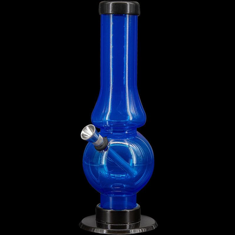 JM Enterprises 6-9" Acrylic Straight Tube Bubble Flare Bong - Multiple Colors JM Enterprises