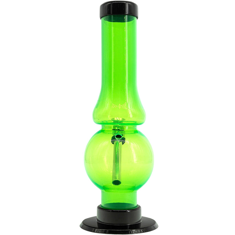 JM Enterprises 6-9" Acrylic Straight Tube Bubble Flare Bong - Multiple Colors JM Enterprises