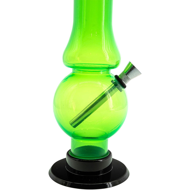 JM Enterprises 6-9" Acrylic Straight Tube Bubble Flare Bong - Multiple Colors JM Enterprises