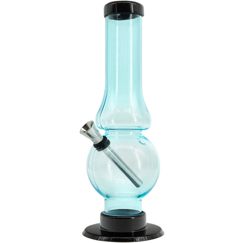 JM Enterprises 6-9" Acrylic Straight Tube Bubble Flare Bong - Multiple Colors JM Enterprises