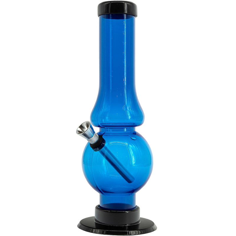 JM Enterprises 6-9" Acrylic Straight Tube Bubble Flare Bong - Multiple Colors JM Enterprises