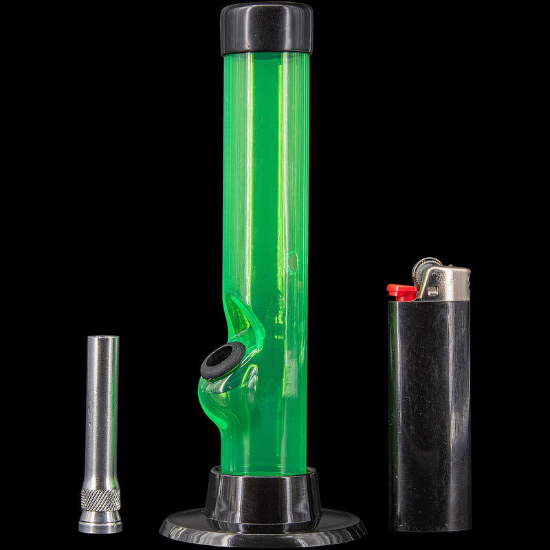 JM Enterprises 6" Acrylic Straight Tube Bong - Multiple Colors JM Enterprises