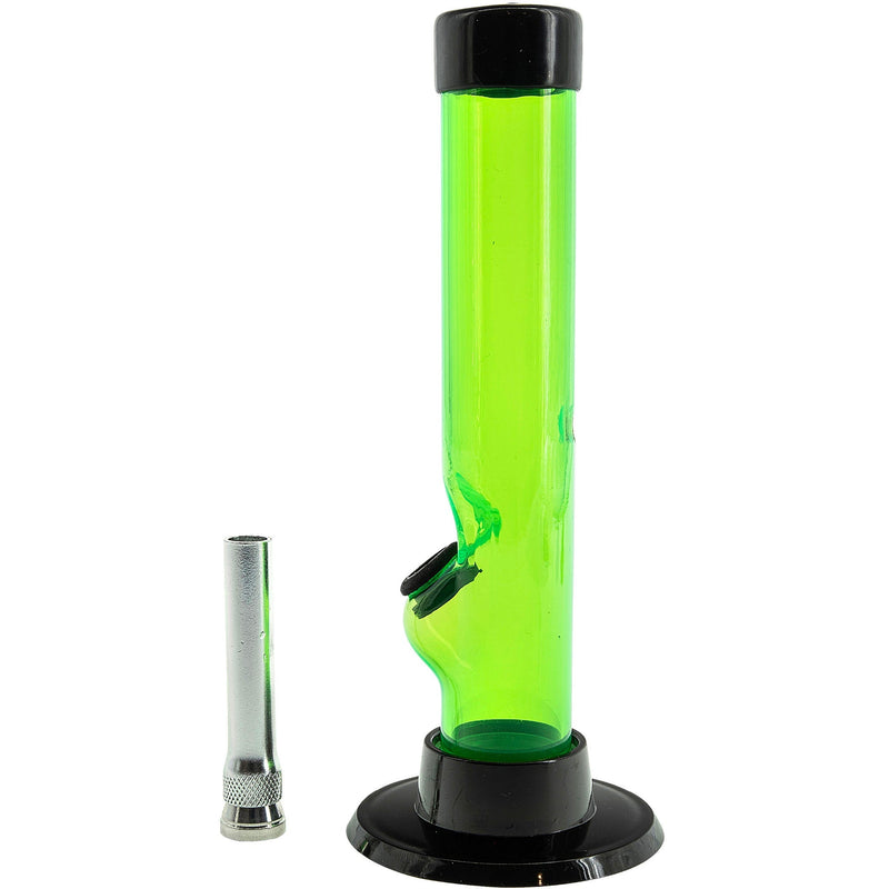 JM Enterprises 6" Acrylic Straight Tube Bong - Multiple Colors JM Enterprises