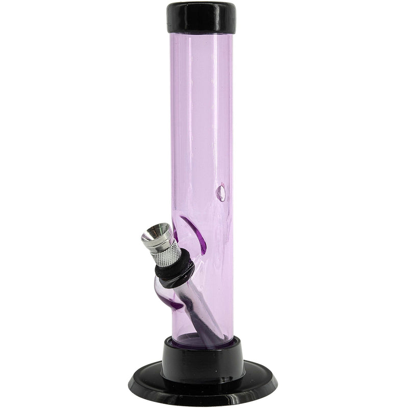 JM Enterprises 6" Acrylic Straight Tube Bong - Multiple Colors JM Enterprises