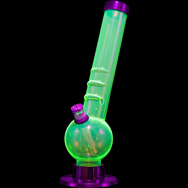 JM Enterprises 8" Acrylic Angled Neck Bubble Bong - Multiple Colors JM Enterprises