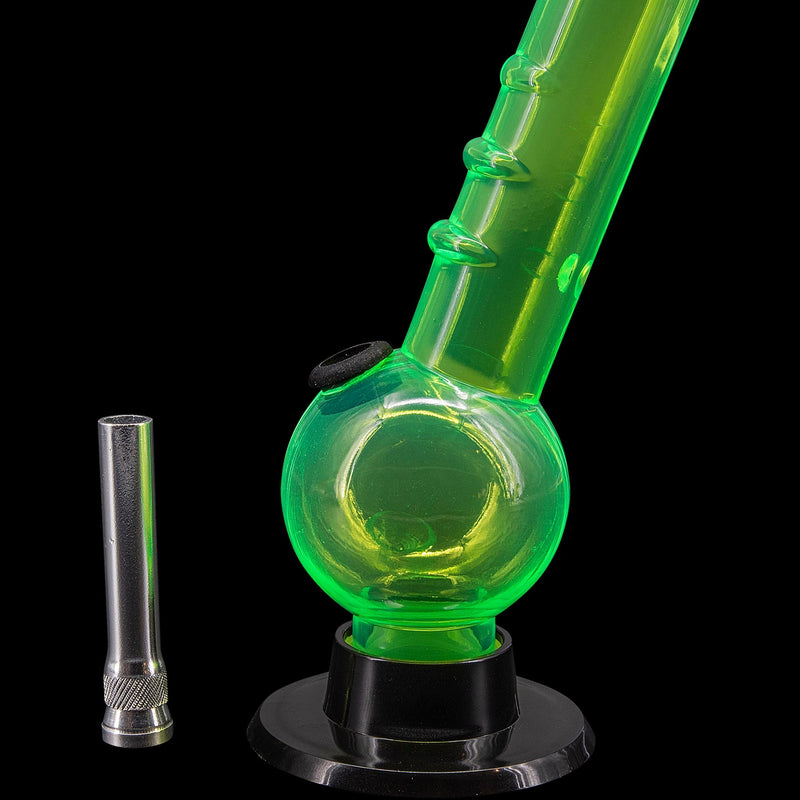 JM Enterprises 8" Acrylic Angled Neck Bubble Bong - Multiple Colors JM Enterprises