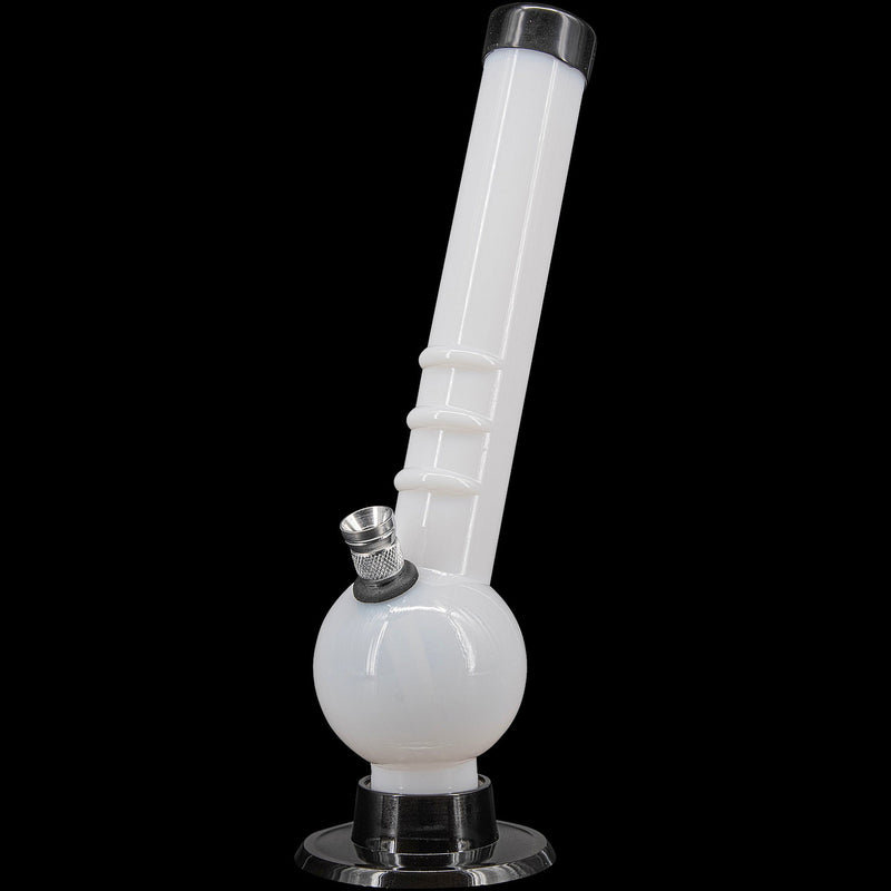 JM Enterprises 8" Acrylic Angled Neck Bubble Bong - Multiple Colors JM Enterprises