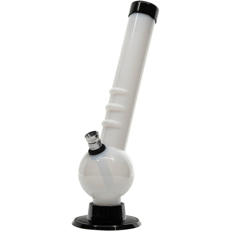 JM Enterprises 8" Acrylic Angled Neck Bubble Bong - Multiple Colors JM Enterprises