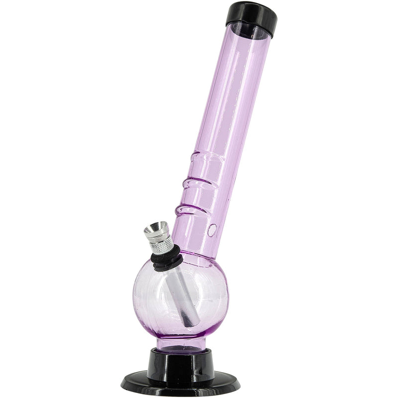 JM Enterprises 8" Acrylic Angled Neck Bubble Bong - Multiple Colors JM Enterprises