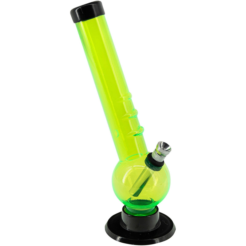 JM Enterprises 8" Acrylic Angled Neck Bubble Bong - Multiple Colors JM Enterprises