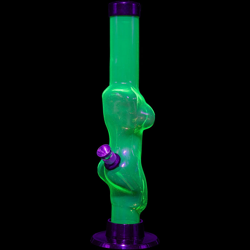 JM Enterprises 8" Acrylic Lady Contour Bong - Multiple Colors JM Enterprises