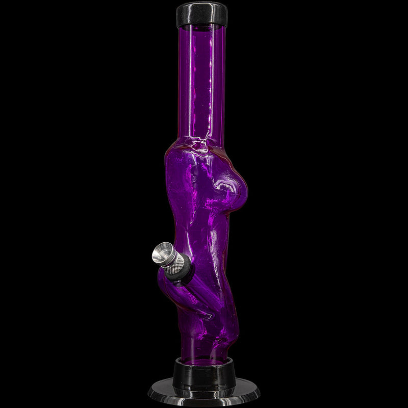 JM Enterprises 8" Acrylic Lady Contour Bong - Multiple Colors JM Enterprises