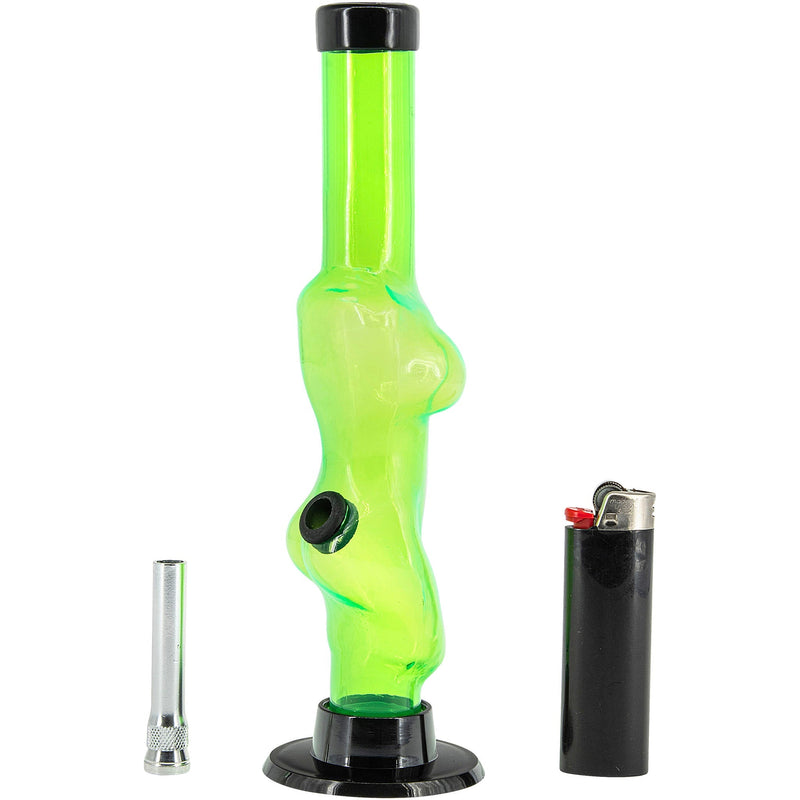 JM Enterprises 8" Acrylic Lady Contour Bong - Multiple Colors JM Enterprises