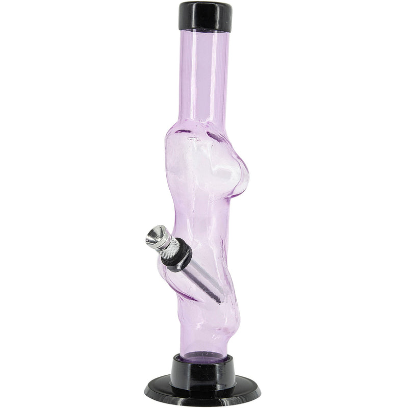 JM Enterprises 8" Acrylic Lady Contour Bong - Multiple Colors JM Enterprises