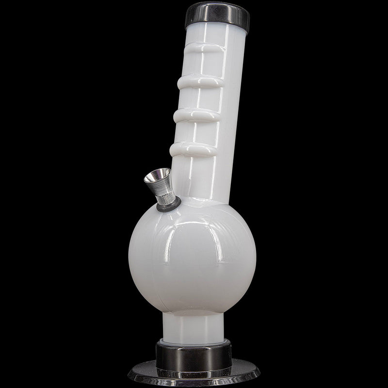 JM Enterprises 9-12" Acrylic Angled Neck Straight Tube Bubble Bong - Multiple Colors JM Enterprises