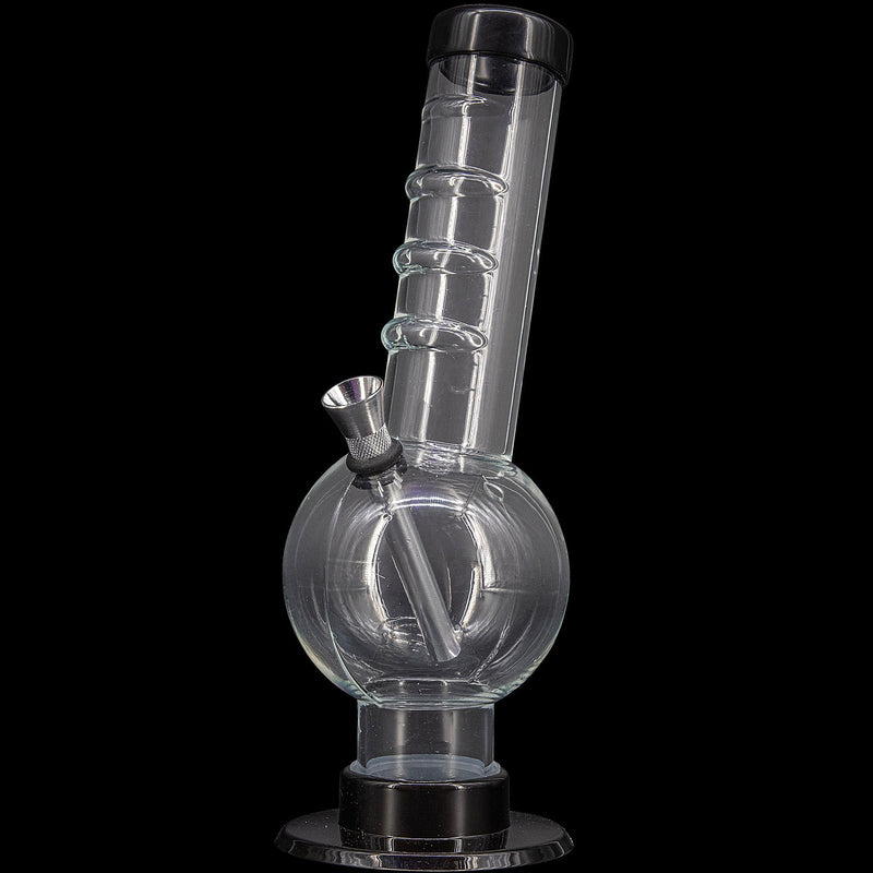 JM Enterprises 9-12" Acrylic Angled Neck Straight Tube Bubble Bong - Multiple Colors JM Enterprises