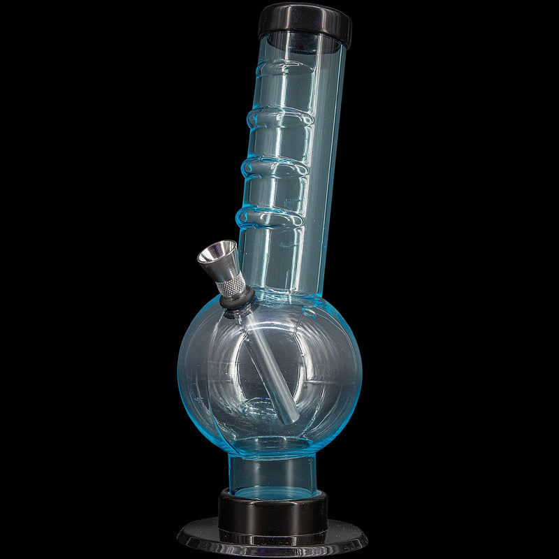 JM Enterprises 9-12" Acrylic Angled Neck Straight Tube Bubble Bong - Multiple Colors JM Enterprises