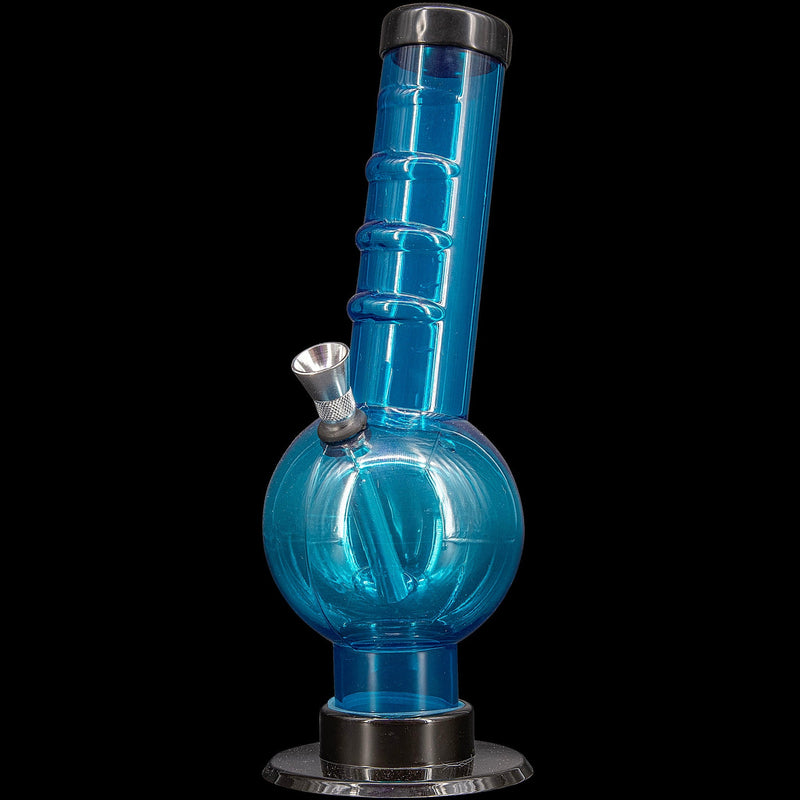 JM Enterprises 9-12" Acrylic Angled Neck Straight Tube Bubble Bong - Multiple Colors JM Enterprises