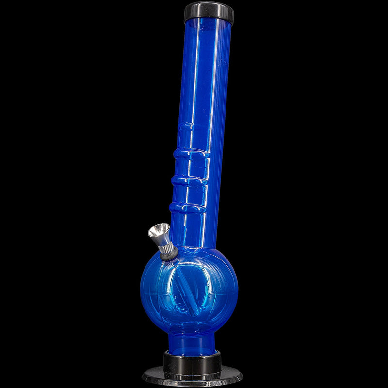 JM Enterprises 9-12" Acrylic Angled Neck Straight Tube Bubble Bong - Multiple Colors JM Enterprises