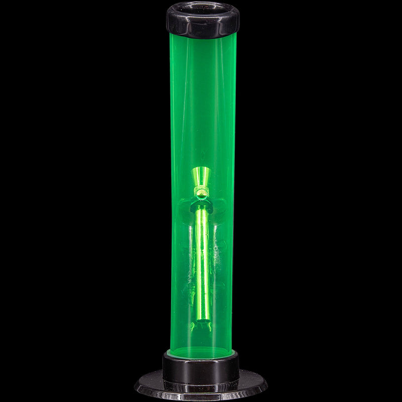 JM Enterprises 9-12" Acrylic Angled Straight Tube Bong - Multiple Colors JM Enterprises