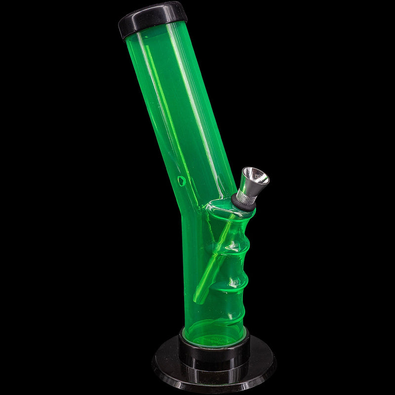 JM Enterprises 9-12" Acrylic Angled Straight Tube Bong - Multiple Colors JM Enterprises