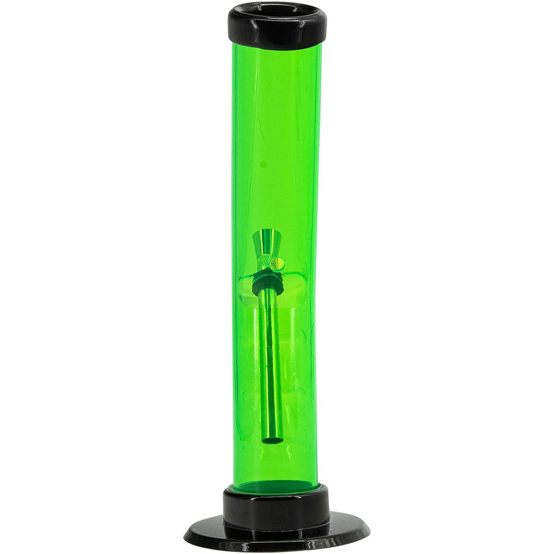 JM Enterprises 9-12" Acrylic Angled Straight Tube Bong - Multiple Colors JM Enterprises